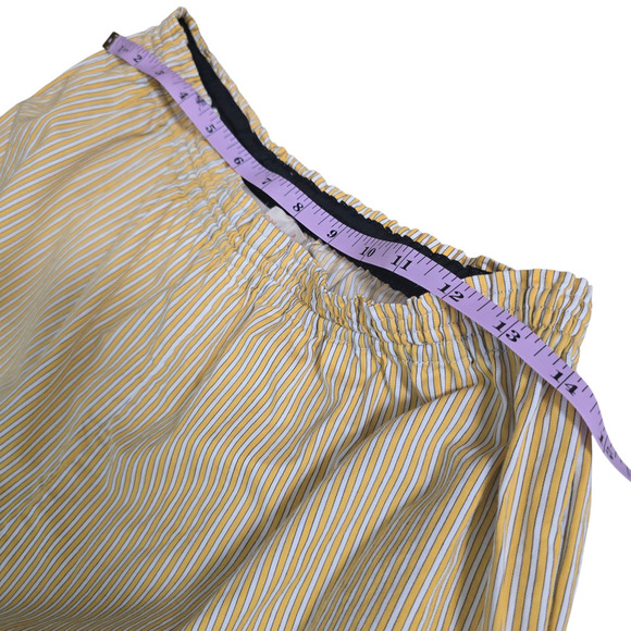 Tory Burch YELLOW Buddy striped pants joggers medium 8 - Picture 6 of 8